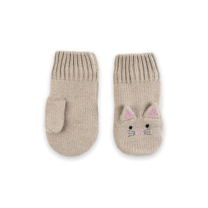 Zoocchini Knit Mittens ~ Kallie the Kitten