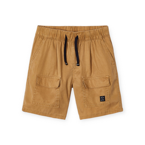 Mayoral Boys Tencel Cargo Shorts ~ Camel