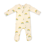 Oh Baby! Zip Footie ~ Stegosaurus/Vanilla