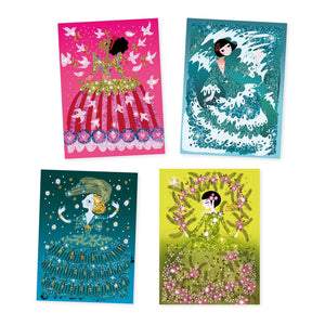 Djeco Dresses Glitter Boards