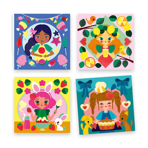 Djeco Snack Time Coloring Surprises Painting Set