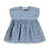 Molo Baby Channi Dress ~ Love Peace Blue