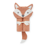 Elegant Baby Hooded Bath Wrap ~ Rust Fox