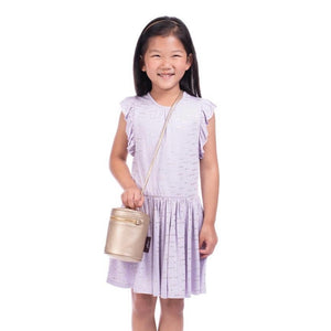 Imoga Urban Flutter Sleeve Jersey Dress ~ Lavender