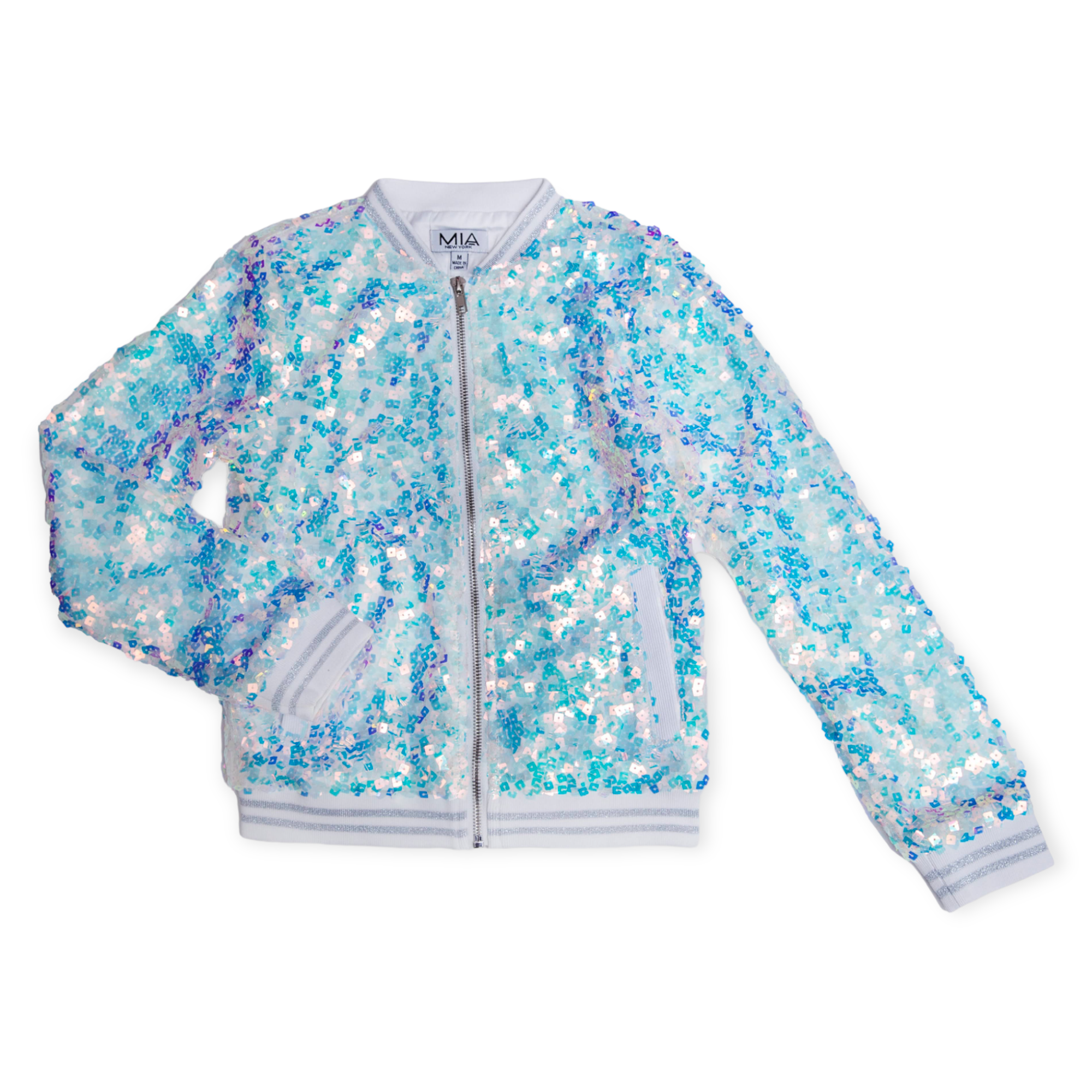 Holographic Sequins Bomber Jacket - Hatley US