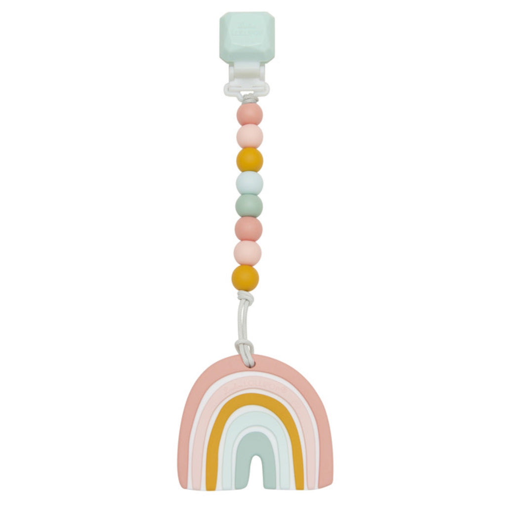 Loulou Lollipop Silicone Teether Gem Set ~ Pastel Rainbow
