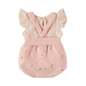 Babyclic Petals Flutter Sleeve Top & Suspender Bloomers Set ~ Pink