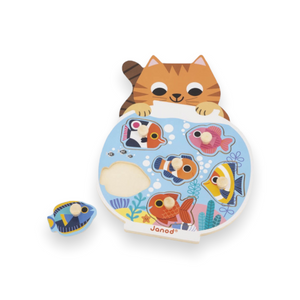 Janod Wooden Peg Puzzle ~ Aquarium