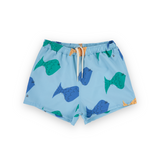 Bobo Choses Baby Printed Swim Trunks ~ Multi Fish/Blue