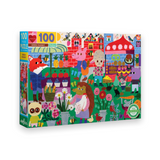 eeBoo Green Market 100pc Puzzle