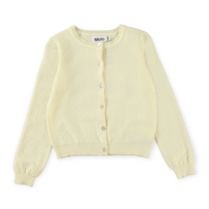 Molo Gala Knit Cardigan 7-12 ~ Vanilla