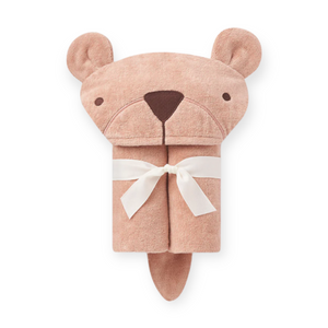 Elegant Baby Hooded Bath Wrap ~ Bear