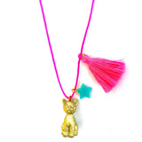 Gunner & Lux Sawyer the Gold Cat Necklace