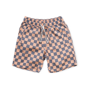 Munster Kids Yourmove Check Shorts ~ Fawn