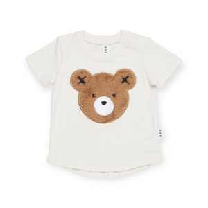 Huxbaby Huxbear T-Shirt & Slouch Shorts Set ~ Almond Milk/Vintage Black
