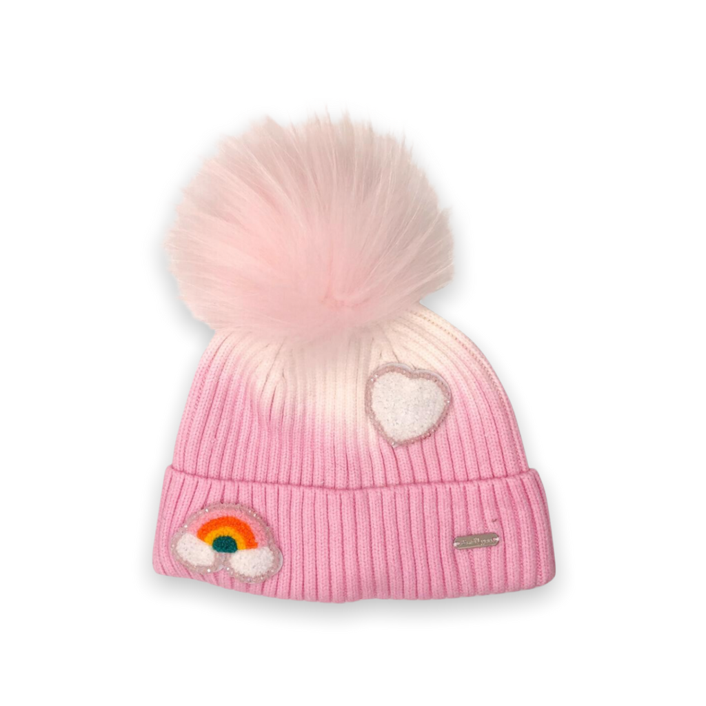 K-Way Ribbed Knit Beanie Pom Pom Style Women Pink Hats | SHEIN A K-Way Ribbed Knit Beanie Pom Pom Style Women Pink Hats | SHEIN A