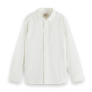 Scotch & Soda Boys Button Down Dress Shirt ~ White