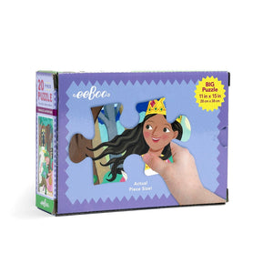 eeBoo Princess Adventure 20pc Puzzle