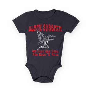 Rowdy Sprout Black Sabbath s/s Onesie ~ Jet Black