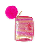 Tiny Treats Shiny Dotted Heart Wallet