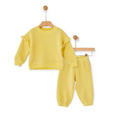 Yell-Oh! Baby Girl Frilled Sweatshirt & Sweatpants Set ~ Sunshine