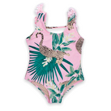 Shade Critters Fringe Back Swimsuit ~ Tropical Leopard